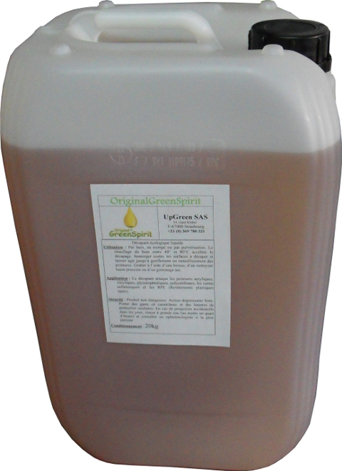 Jerrycan décapant GreenSpirit concentré 20kg